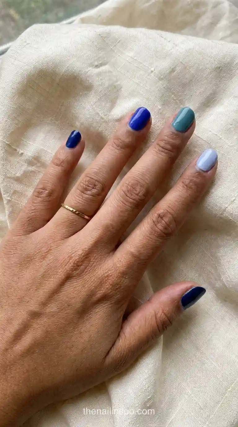 Blue Manicure Shade Family Comparison