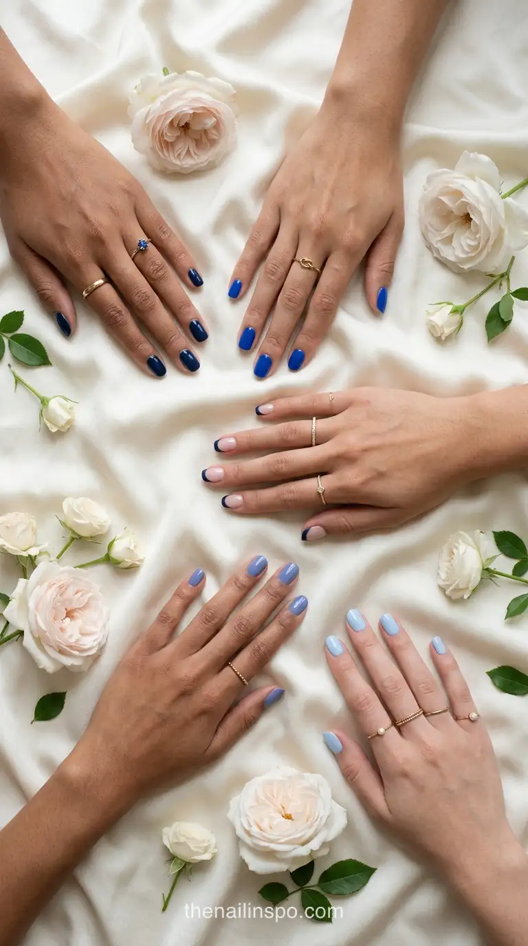 Blue Nail Shades Workplaces Watches
