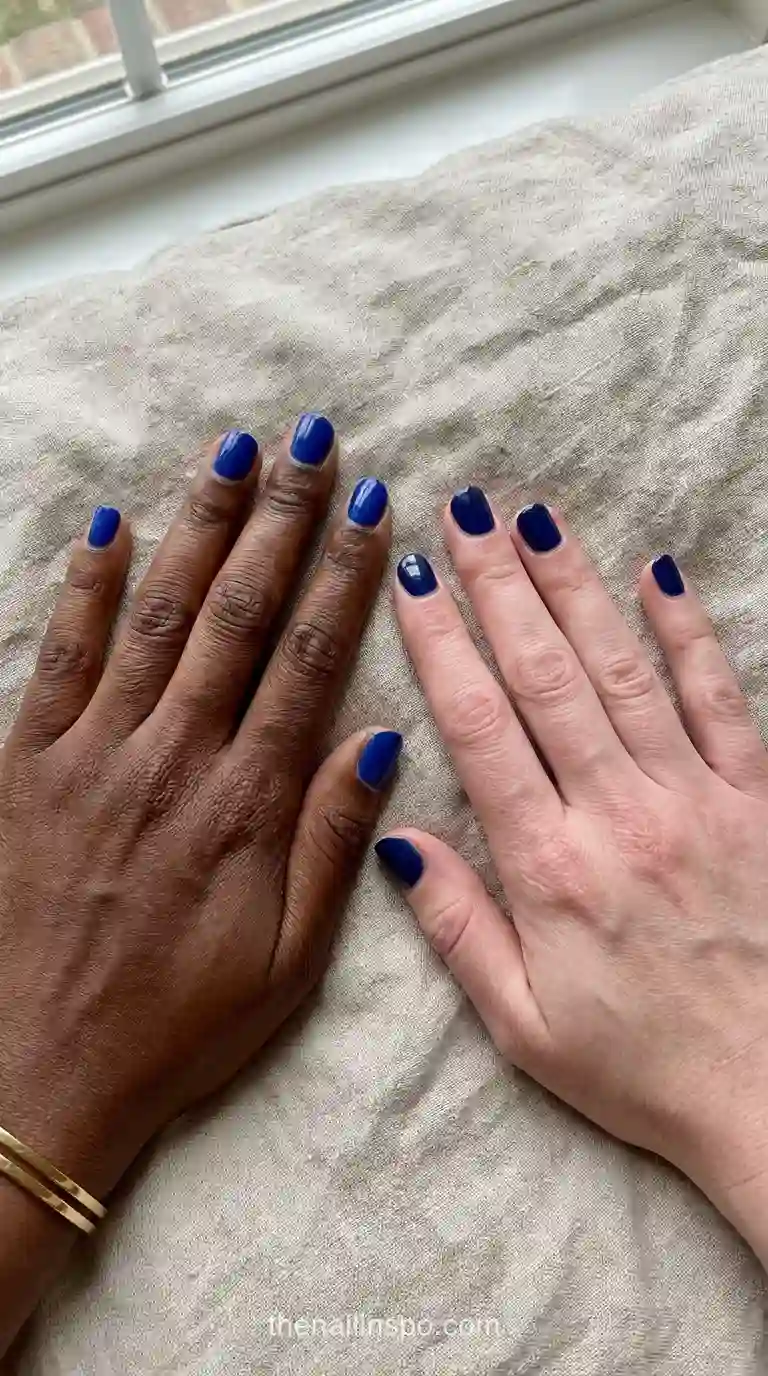 Blue Polish Undertone Contrast Swatch