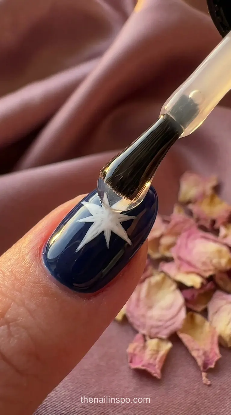 Floating Top Coat Nail Art